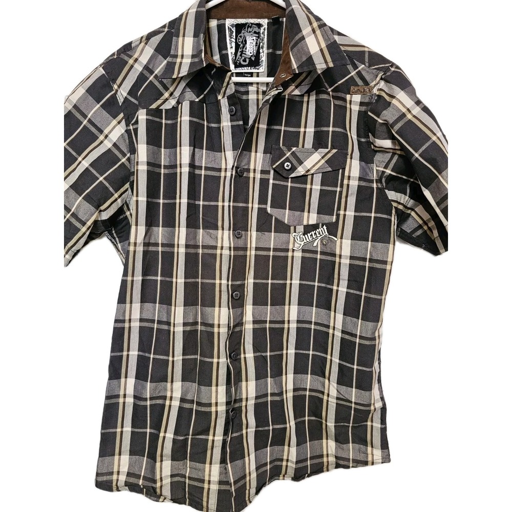 Ocean Current Original Special Brand Men's Size L Short Sleeve Button Down Shirt